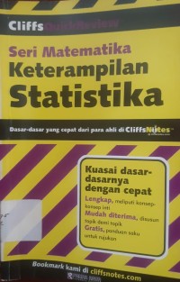 Image of Cliffs Quick Review : Seri Matematika Keterampilan Statistika