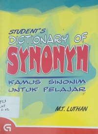 Image of STUDENT'S DICTIONARY OF SYNONYM